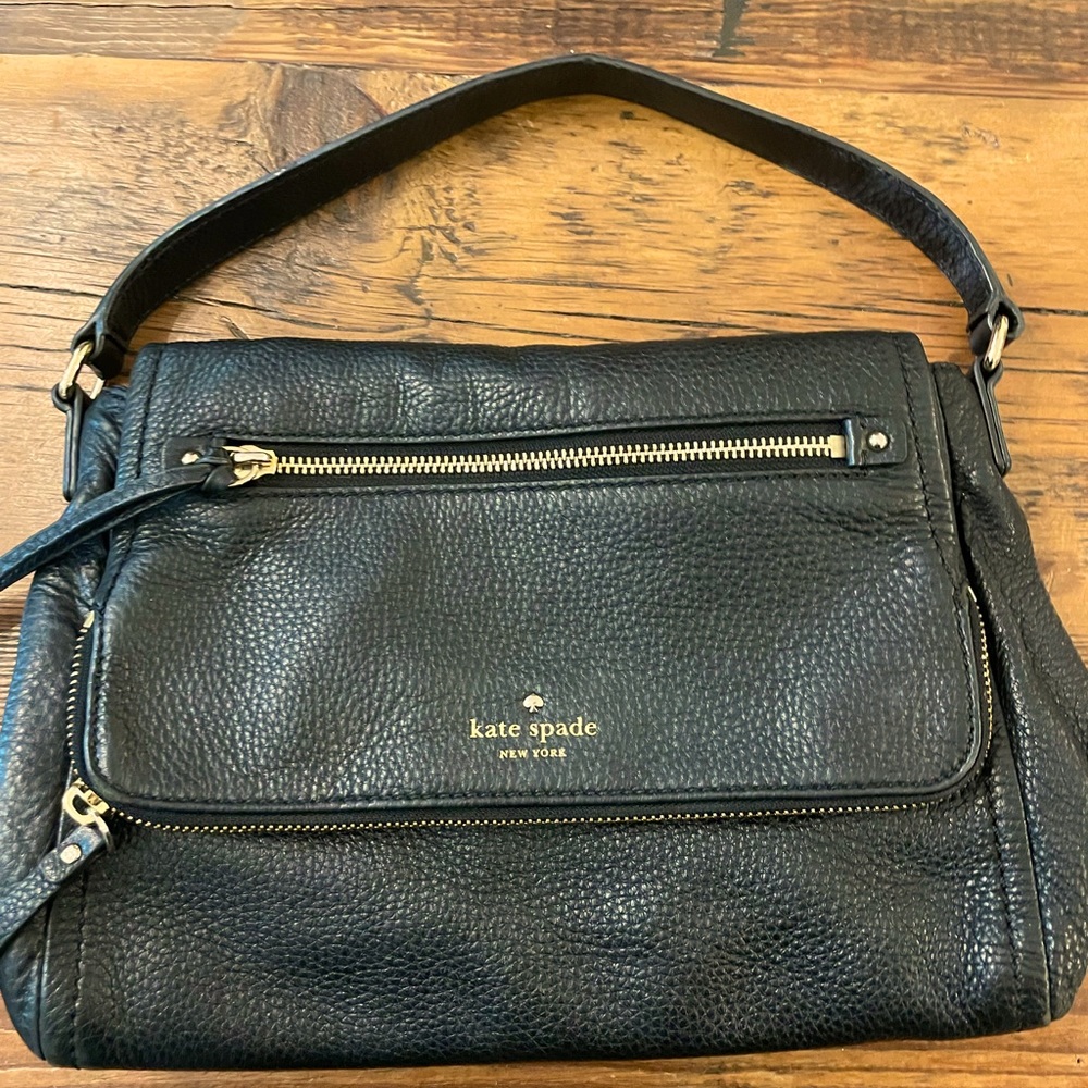 Vintage Leather Bag with gold accents by Kate Spade - Excellent condition